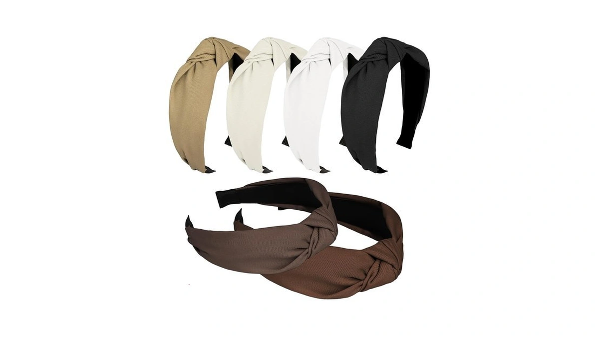 Ondder 6 Pack Top Knot Headbands For Women Cloth Head