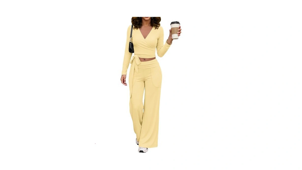 Rexley 2 Piece Workout Sets For Women Crop Tops Yoga