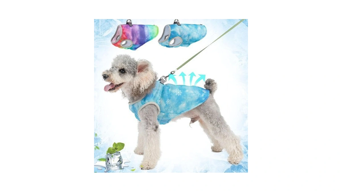 Beautyzoo Dog Cooling Vest Harness, Summer Cooling Jacket Spf-50 Protection