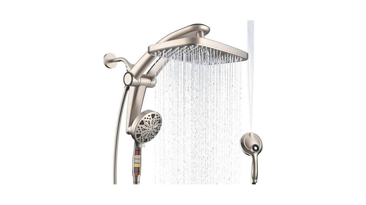 12-inch High Pressure Rain Shower Head With Handheld Spray Combo,