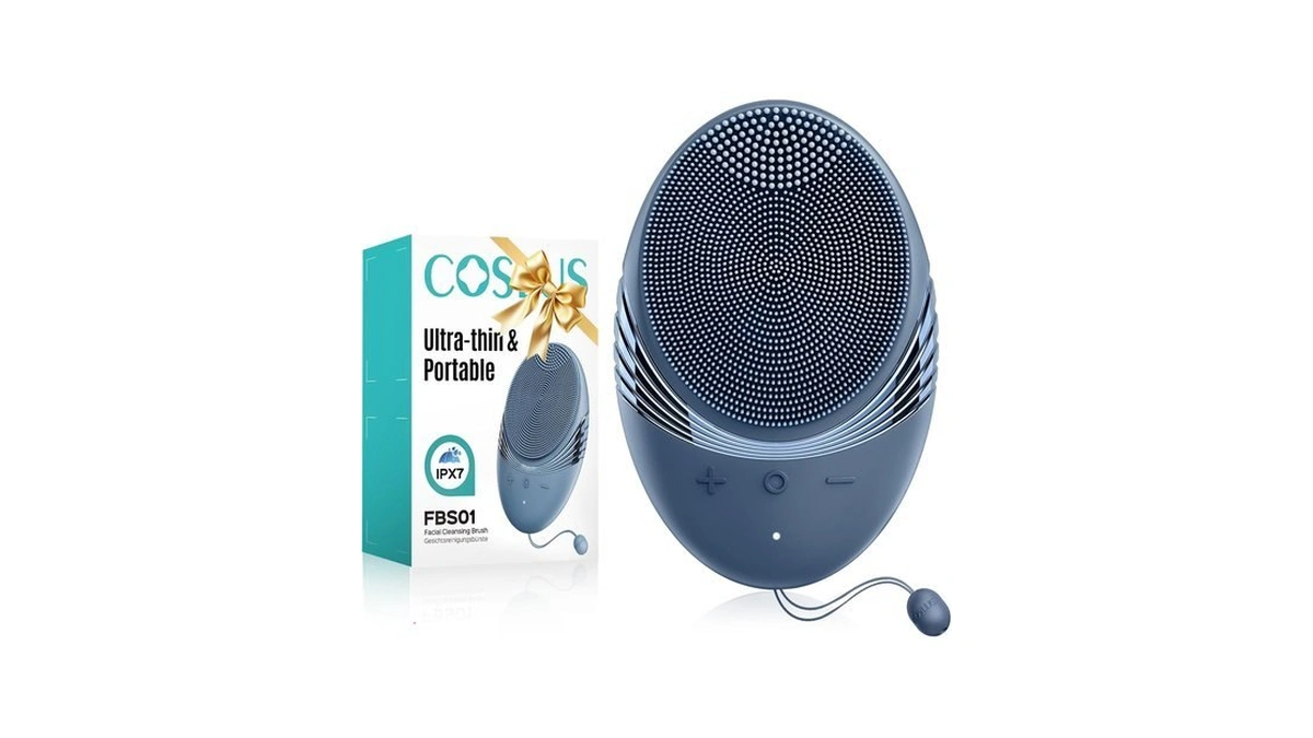Coslus Fbs01 Facial Cleansing Brush Face Scrubber, Compact For Travel