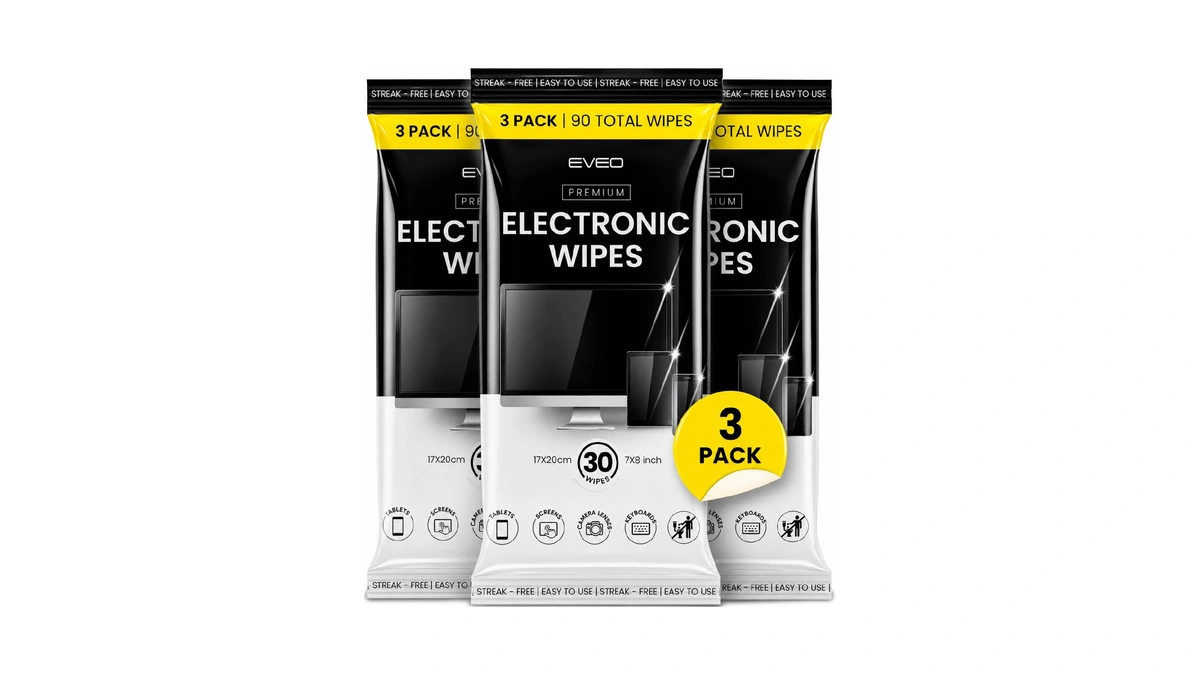 Amazon : Eveo Electronic Wipes Screen Cleaner - S