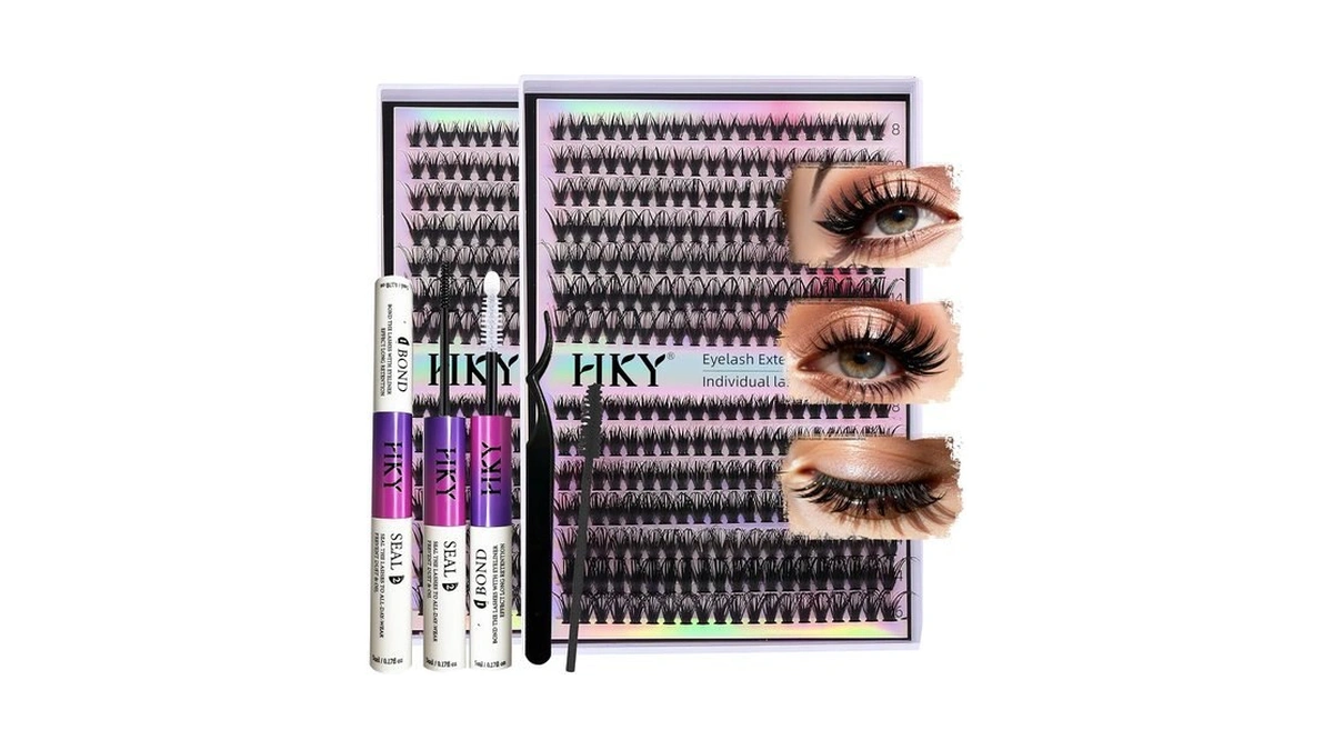 Hky Lash Clusters Kit 8-16mm 30d-40d Wispy Eyelash Clusters Lashes