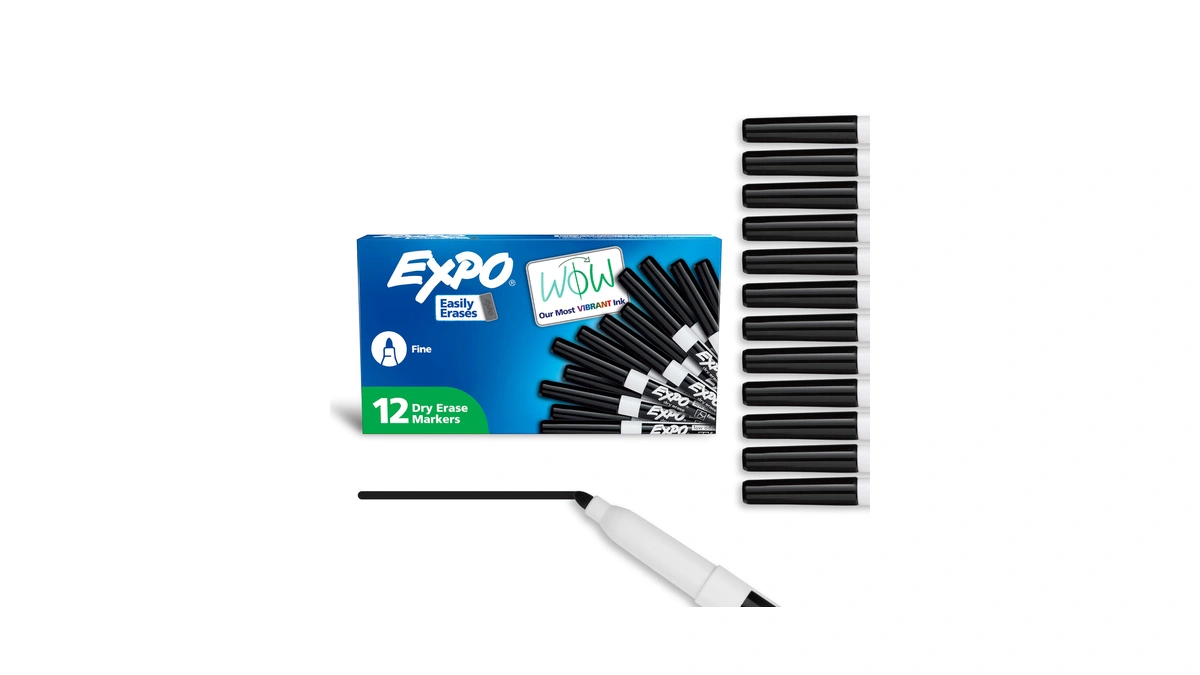 Amazon : Expo Dry Erase Markers, Low Odor Ink, Bl