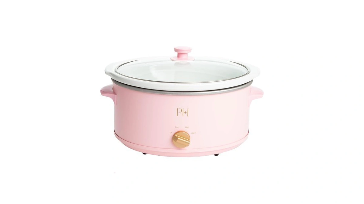 Paris Hilton 6-quart Manual Slow Cooker, Naturally Nonstick Stoneware Ceramic