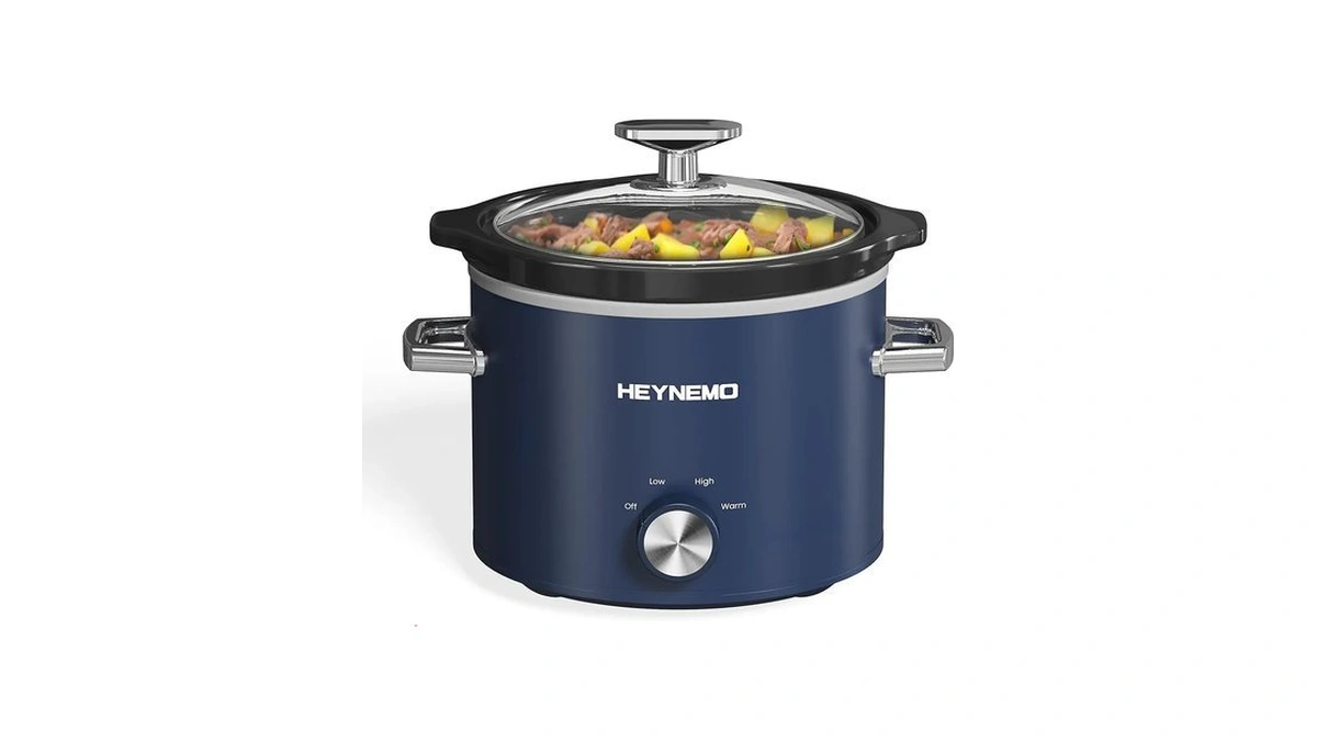 2 Qt Small Slow Cooker, 3 Adjustable Temp, Upgraded Ceramic