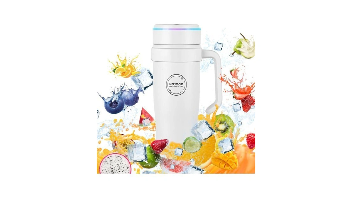 Mojoco Portable Smoothie Blender – 30oz Personal Blender With Insulated