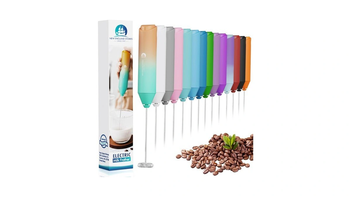 Powerful Milk Frother Handheld Foam Maker, Mini Whisk Drink Mixer