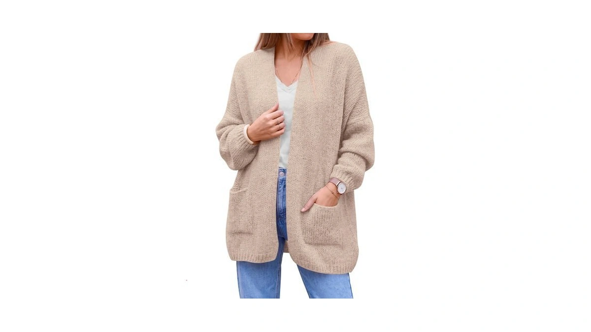 Kirundo Cardigan Sweaters For Women 2026 Fall Clothes(apricot,s)
