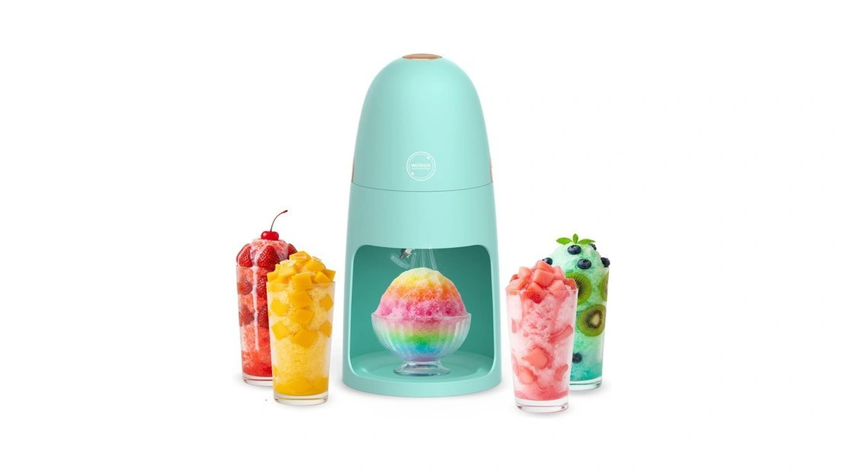 Mojoco Shaved Ice Machine - Electric Ice Shaver Machine With