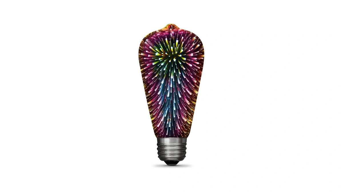 Feit Electric Infinity 3d Fireworks Led Light Bulb, St19 Led