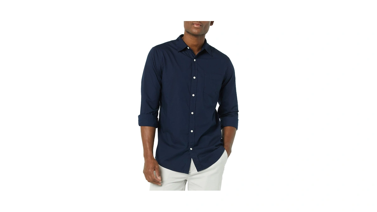 Amazon Essentials Men Long-sleeve Slim-fit St...