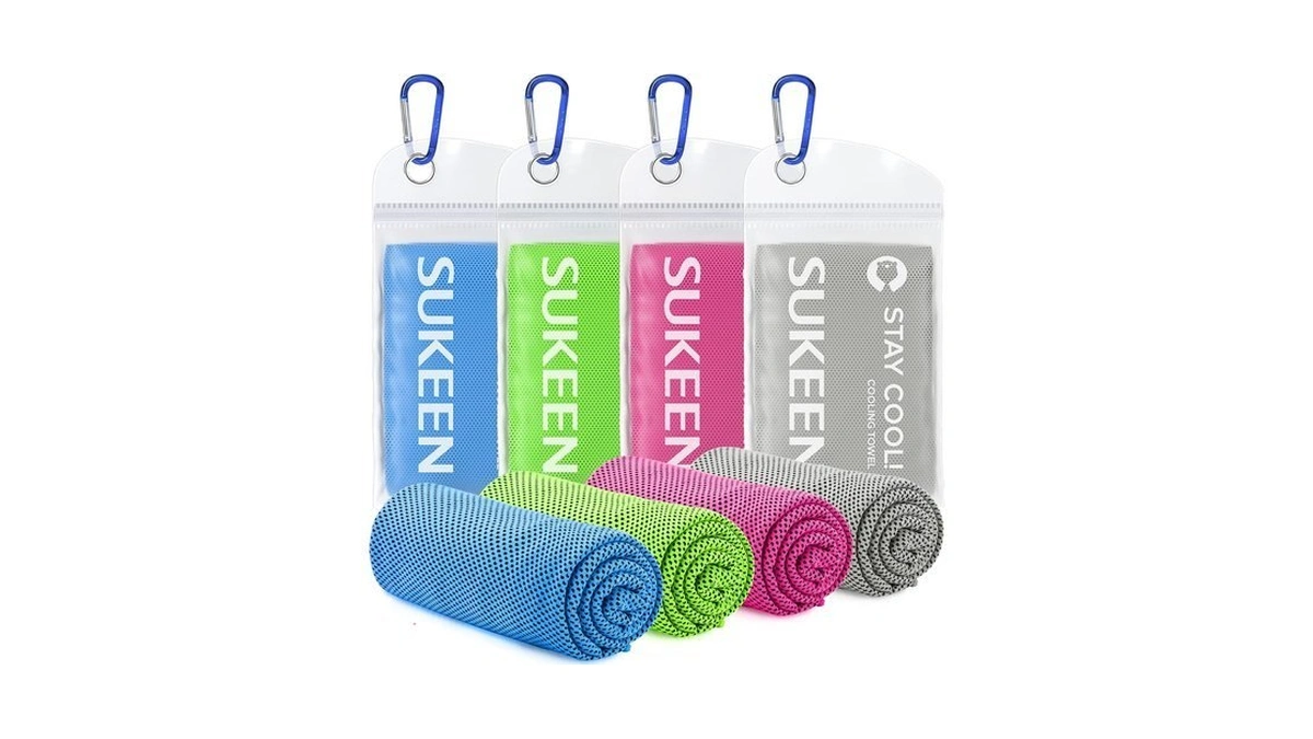 Sukeen 4 Pack Cooling Towels (40"x 12"), Cooling Neck Wraps,
