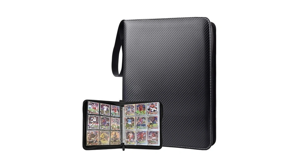 Ulltoon Portable 9-pocket Trading Card Binder, Holds 1080 Cards