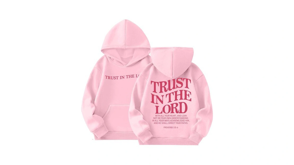 Kelxjia Trust In The Lord Graphic Hoodie For Girls Christian