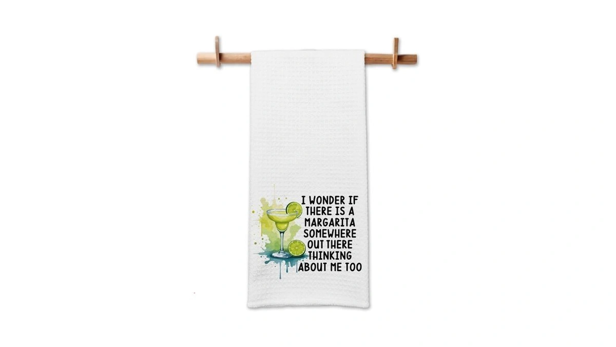 Gosjinnk Funny Margarita Kitchen Towels, I Wonder If There Is