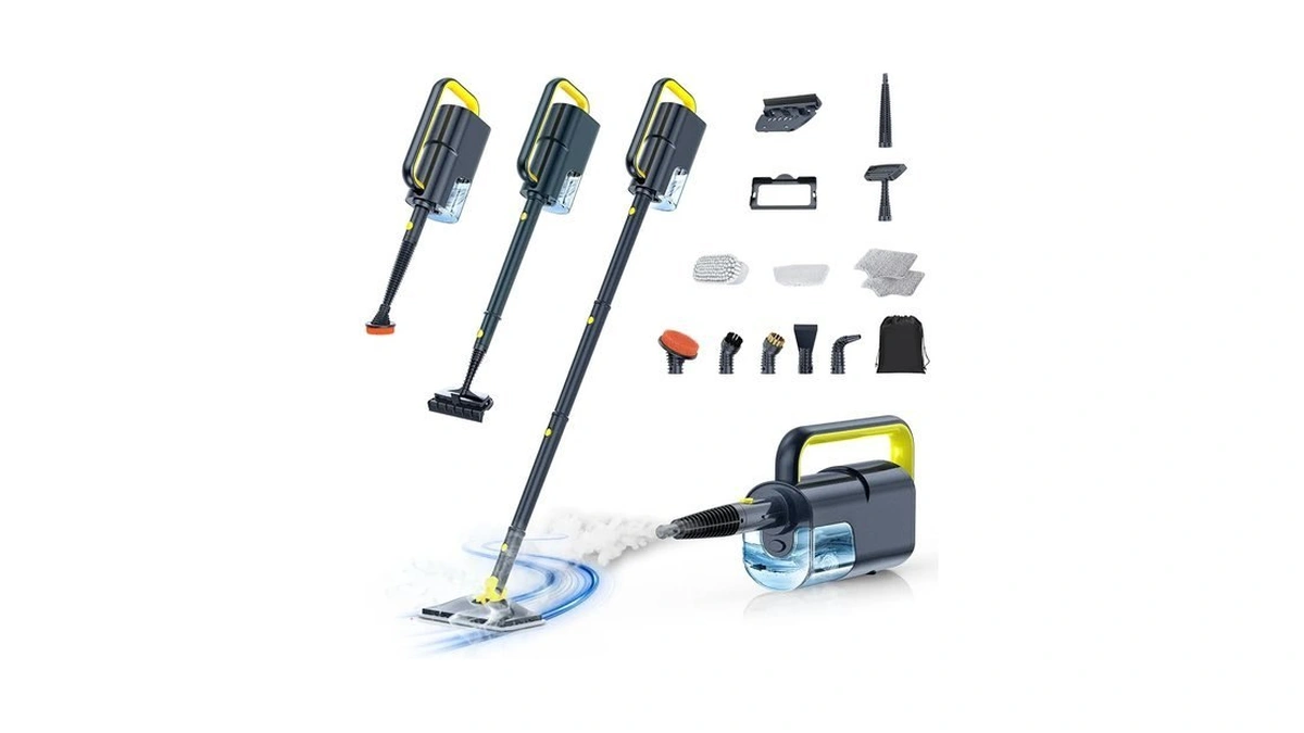10-in-1 Steam Mop, Detachable Handheld Steam Cleaner For Multi-surface