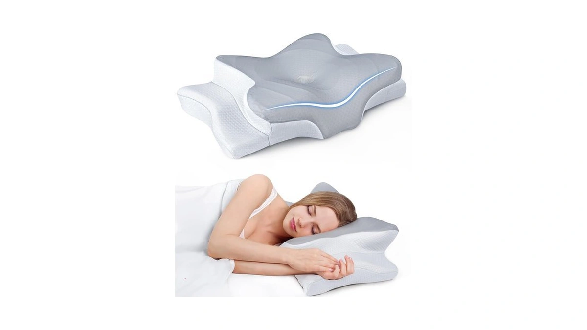 Ultra Pain Relief Cooling Pillow For Neck Support, Adjustable Cervical