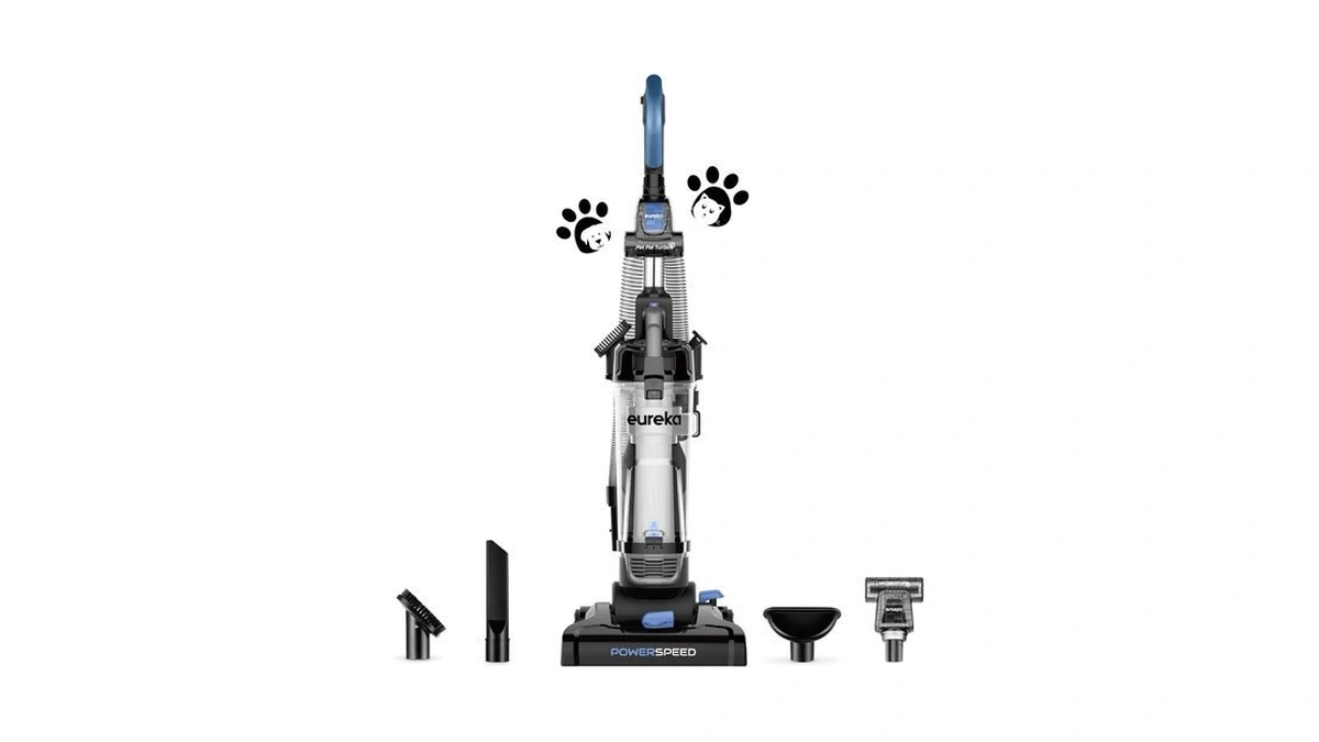 Eureka Powerspeed Lightweight Upright Vacuum Cleaner For Carpet And Hard
