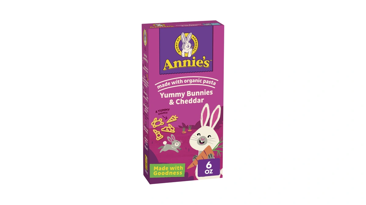 Annie's Yummy Bunnies & Cheddar Mac & Cheese, Real Cheese,
