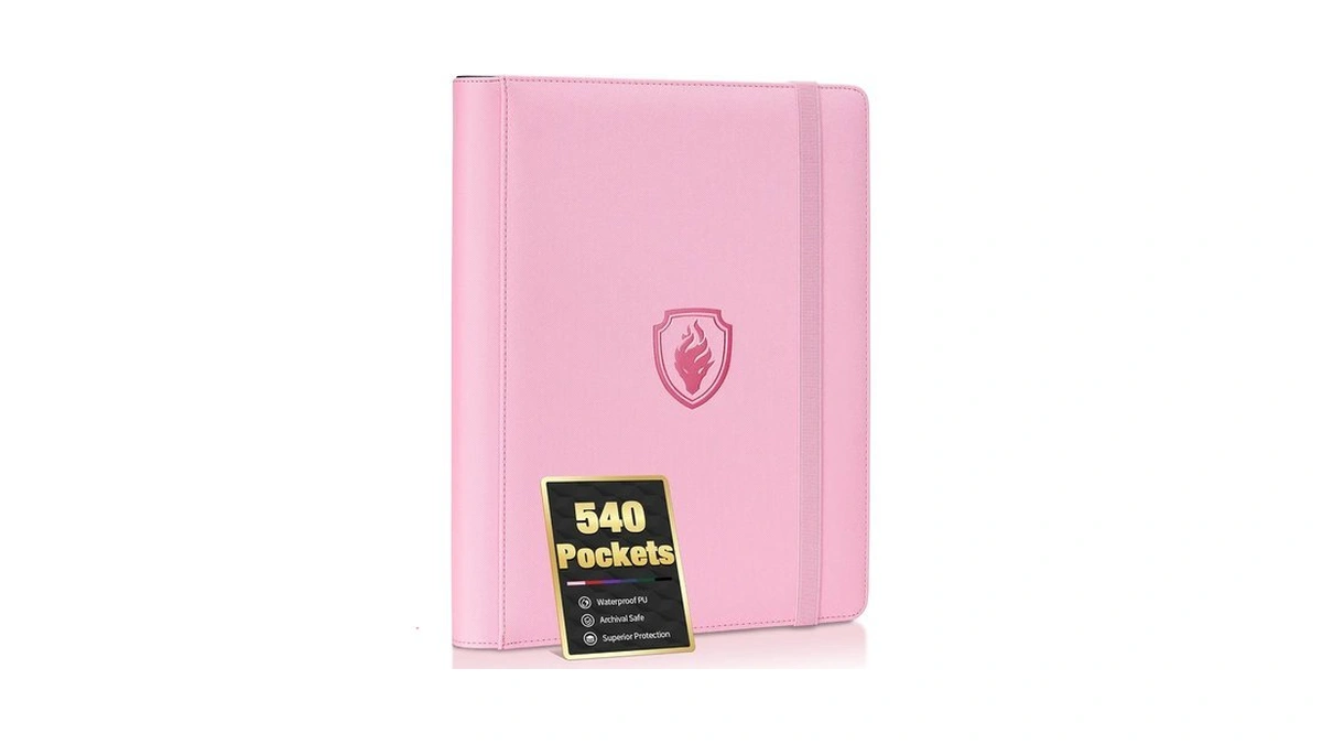 Premium 9 Pocket Card Binder For 540 Card, Fabmaker Pu