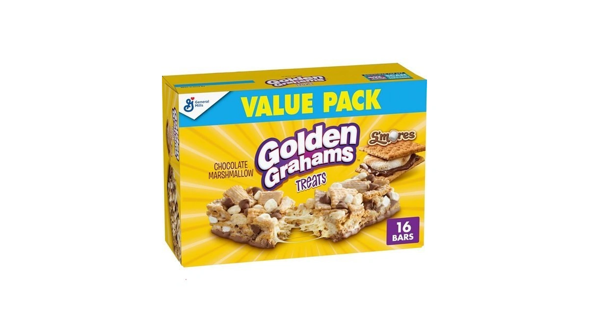 Golden Grahams S'mores Cereal Treat Bars, Value Pack, 16 Ct,