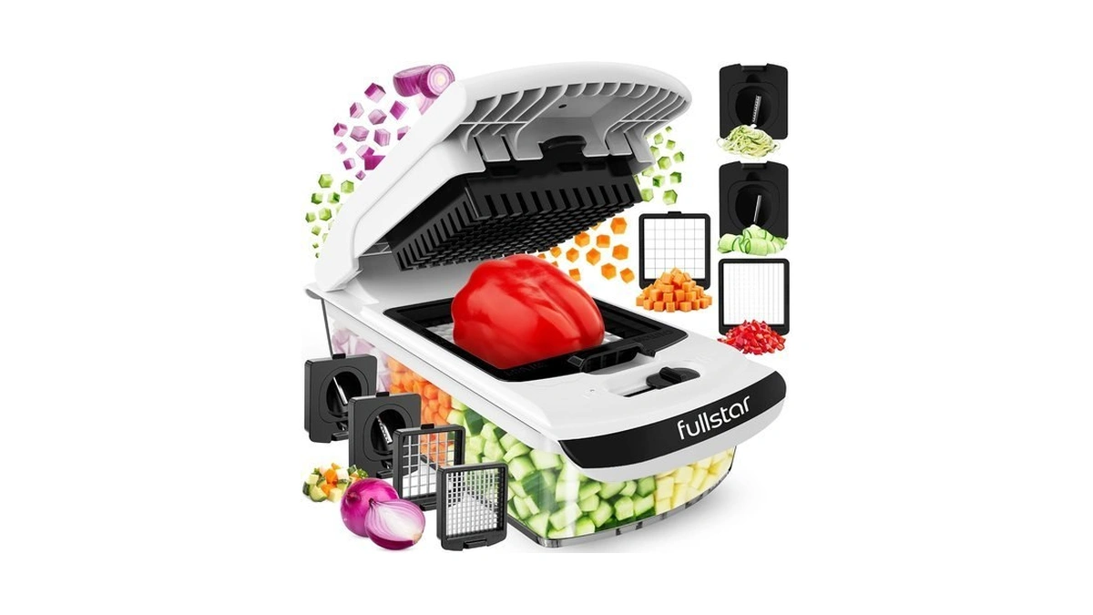 Fullstar Pro Original Vegetable Chopper & Spiralizer, All-in-1 Kitchen Tool