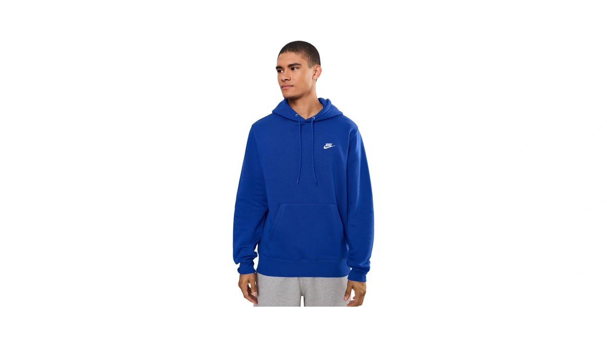 Nike Men's Club Pullover Fleece Hoodie, Old Royal/old Royal/white, Small