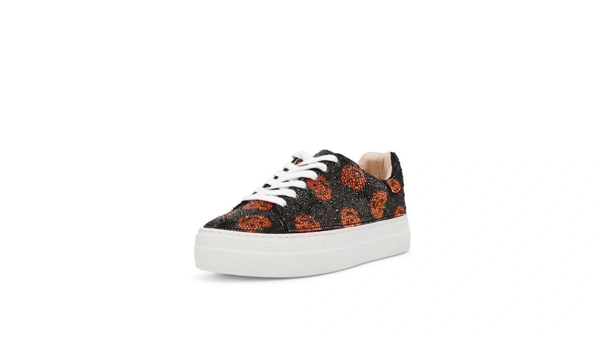 Betsey Johnson Women's Sidny Sneaker, Pumpkins, 6