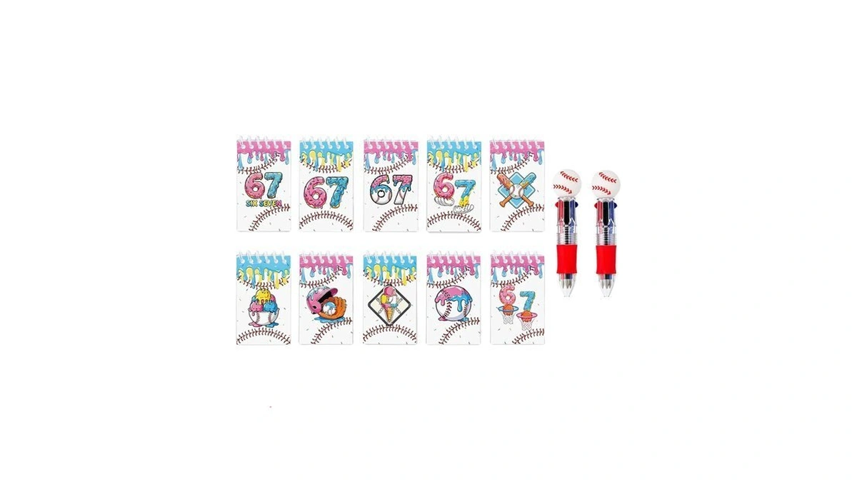 6 7 Party Favors & Baseball Party Favors, 10 Pack