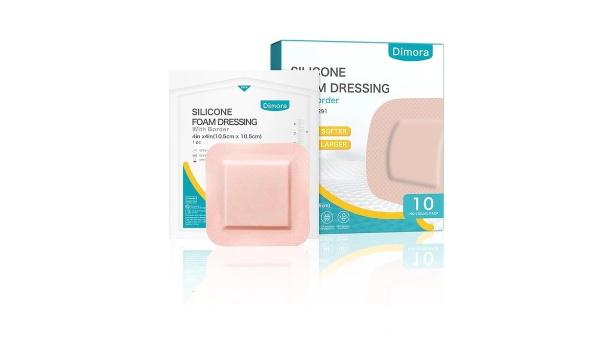 Dimora Silicone Foam Dressing 4"x4" Hidradenitis Suppurativa Pads