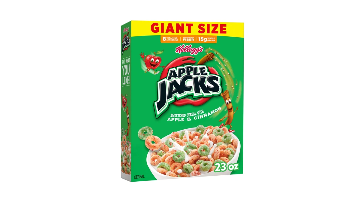 Kellogg's Apple Jacks Original Giant Size Breakfast Cereal 23 Oz
