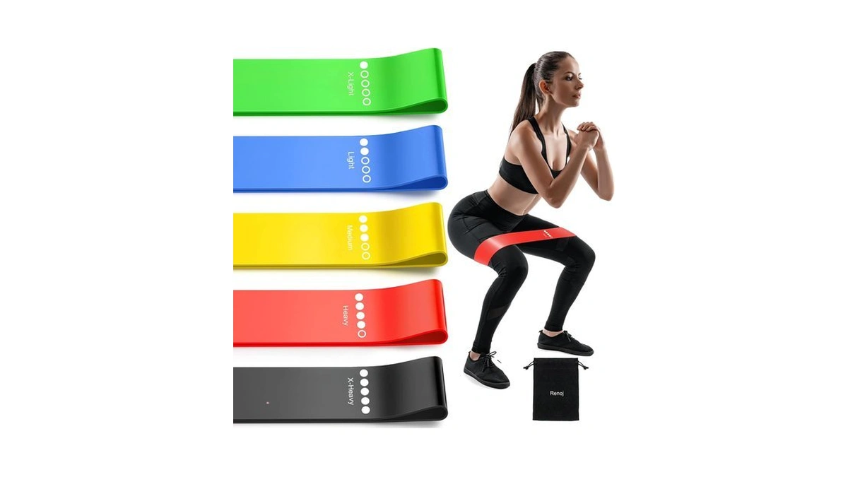 Resistance Bands For Working Out, 5-pack Elastic Exercise Bands For