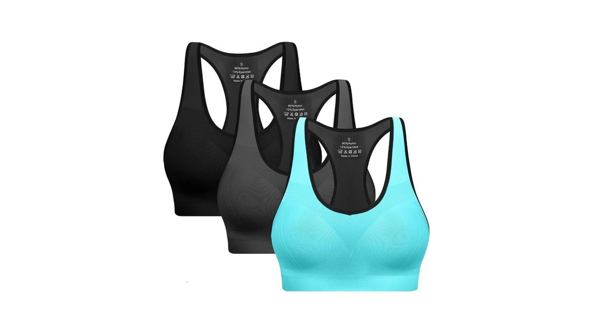 Racerback Sports Bras For Women With Pads - High Impact