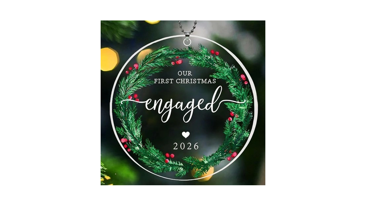 Engagement Ornament 2026, Our First Christmas Engaged, Engagement Gifts