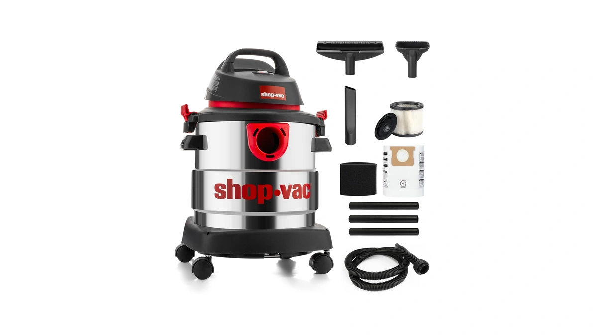 Shop-vac 5989305 5 Gallon 4.5 Peak Hp Wet/dry Vacuum With