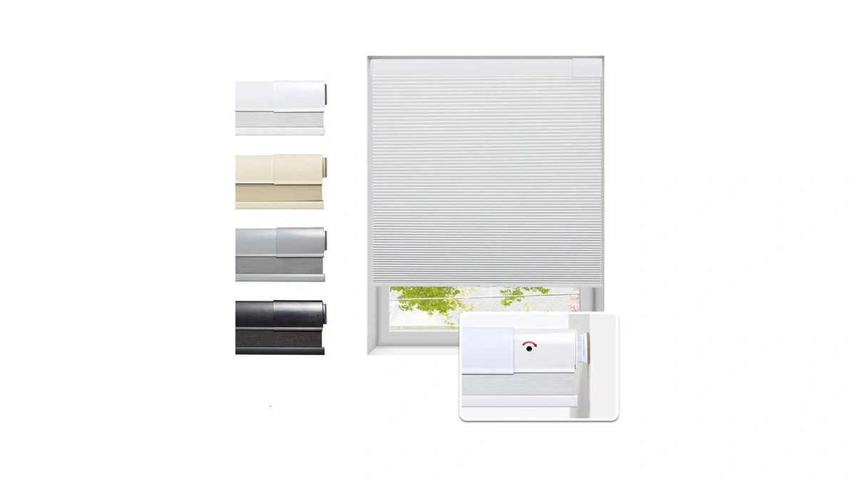 Tonature No Drill Cellular Shades For Indoor Windows, Thermal Insulating