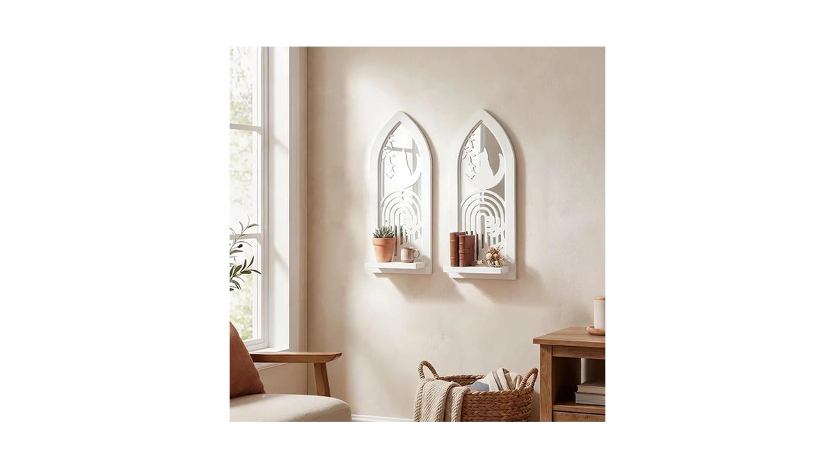 Zexuiru 2 Set Rustic Candle Sconces Living Room Bedroom Entryway
