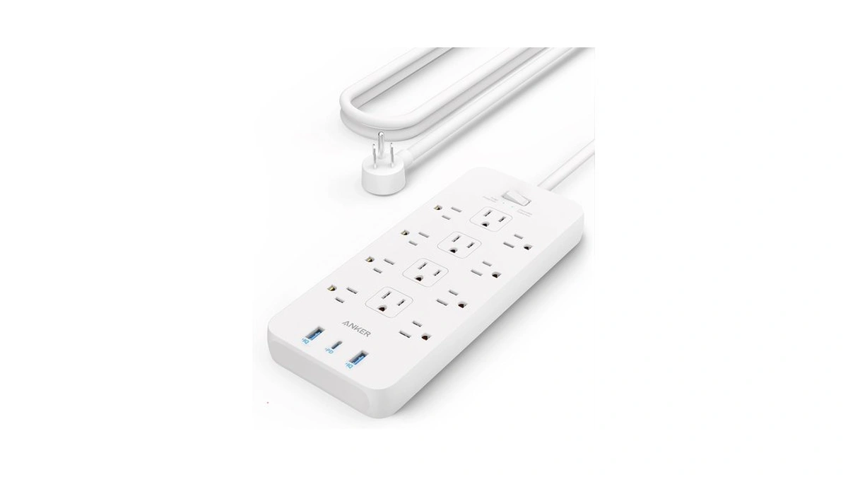 Anker Power Strip With 2100j Surge Protector, Outlet Extender, 20w,