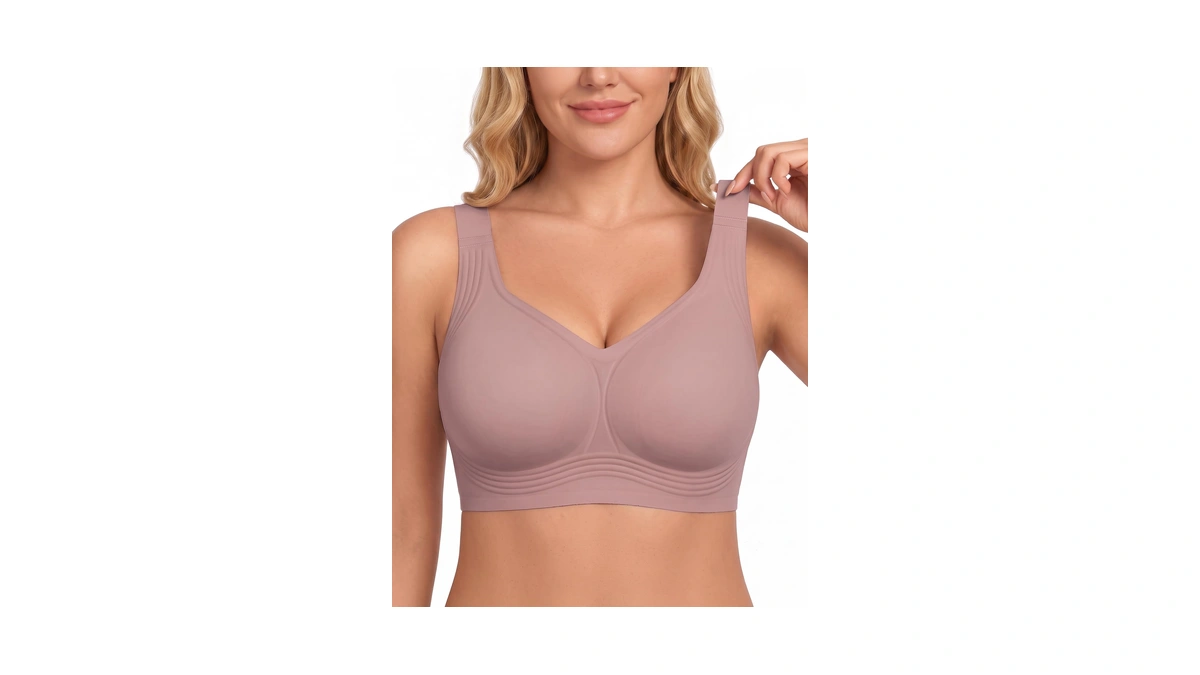 Posefree Jelly Bras For Women, Wireless No Underwire, Full Coverage