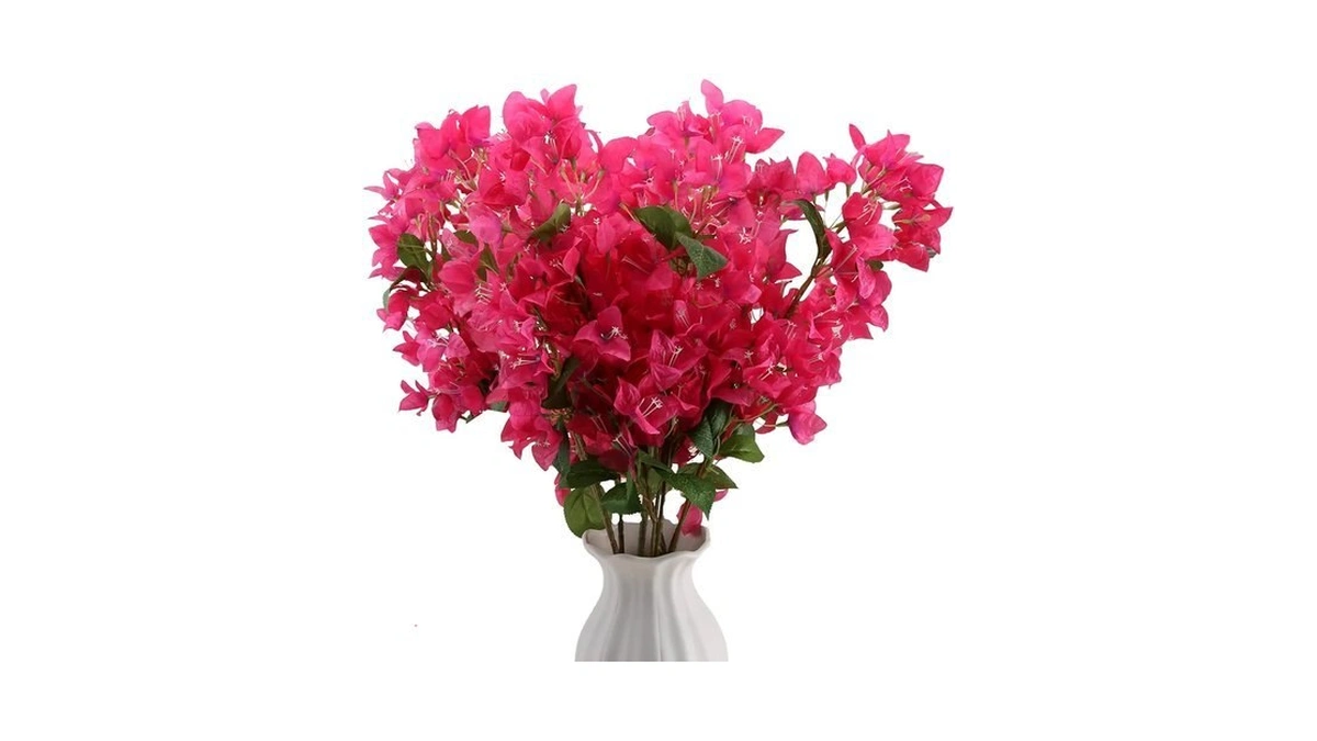 30 Inch Silk Bougainvillea Artificial Flowers，uv Resistant，pack Of 6 Pcs,