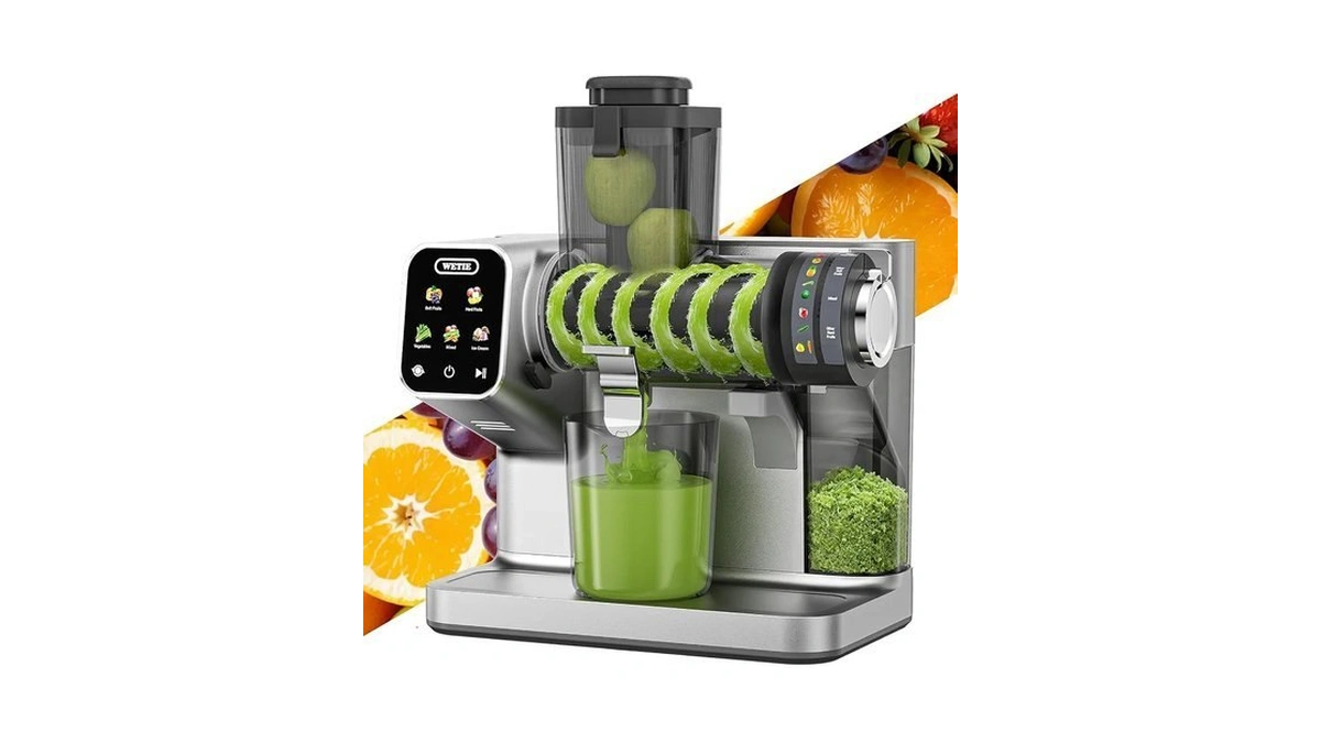 Wetie Cold Press Juicer, 3-in-1 Juicer Machines With 99% High
