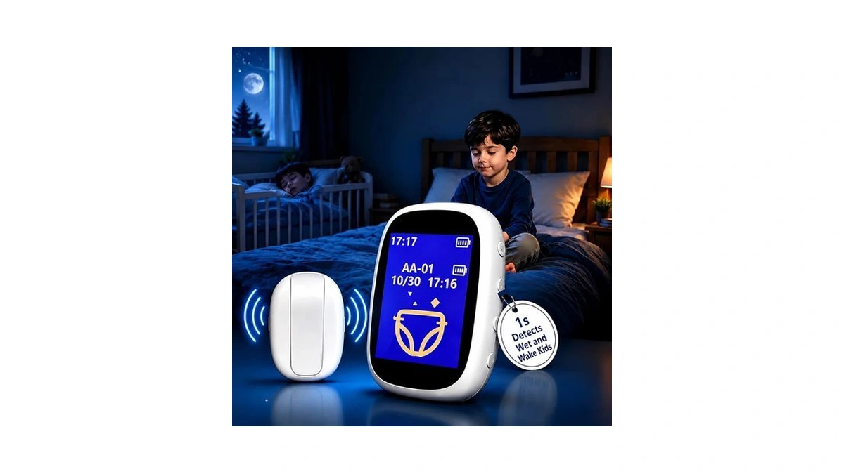 Bed Wetting Alarm For Boys And Girls: 1s Detects Wet