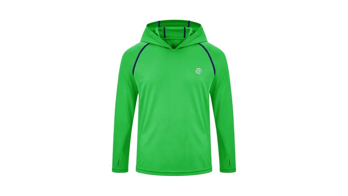 Kidβs Uv Rash Guard Long Sleeve Hoodie T Shirts Size