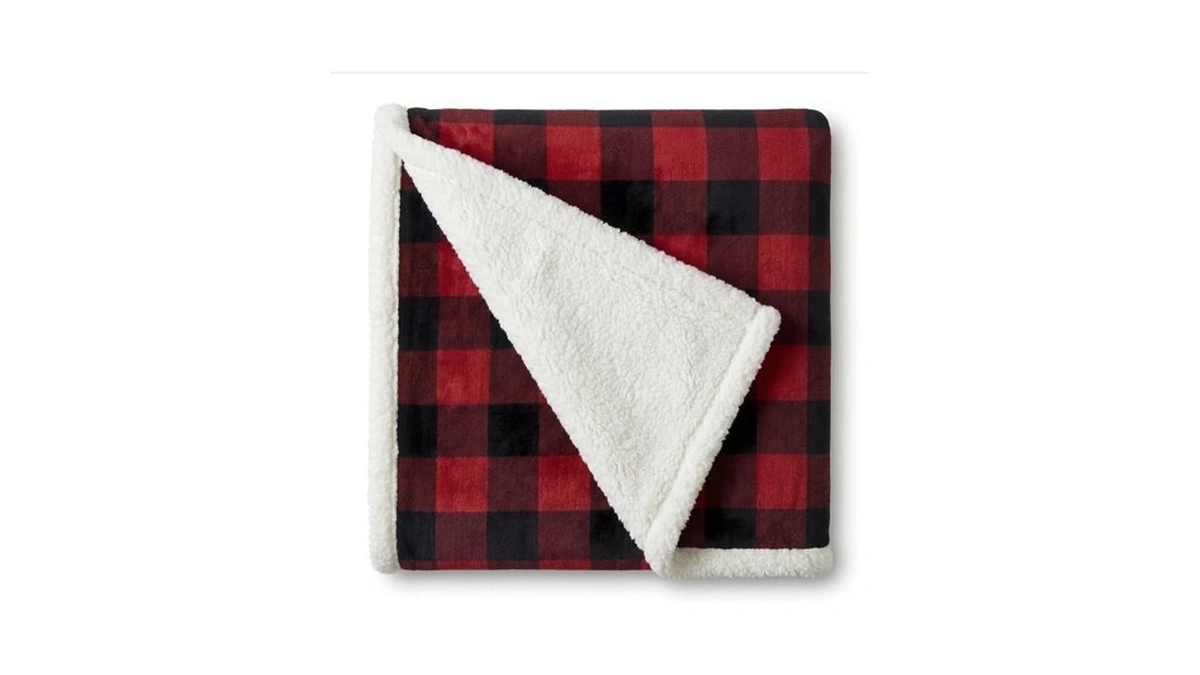 Eddie Bauer - Sherpa Reverse Throw Blanket For Bed Or