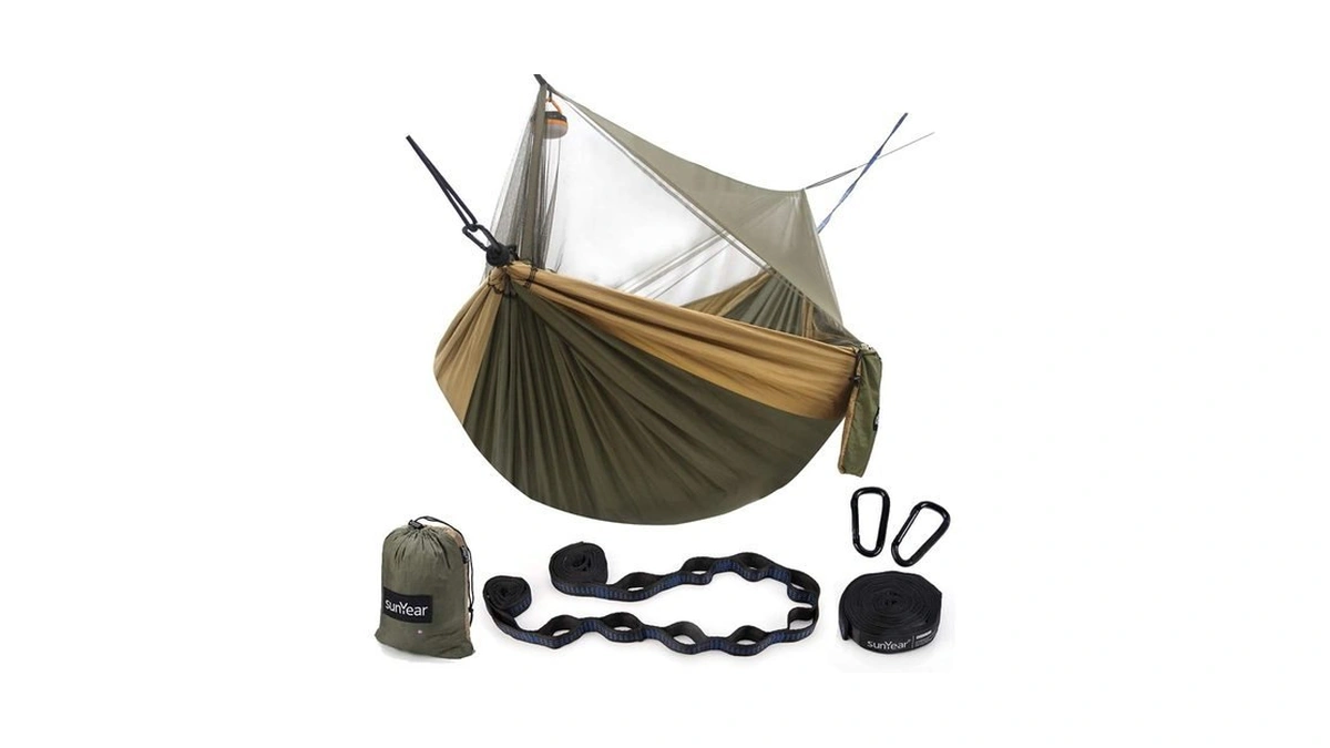 Sunyear Hammock Camping With Net/netting, Portable Camping Hammock Double Tree