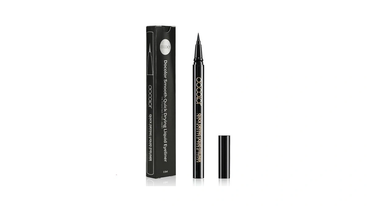 Docolor Liquid Eyeliner, Black Eyeliner Pen, Waterproof Eye Liner -