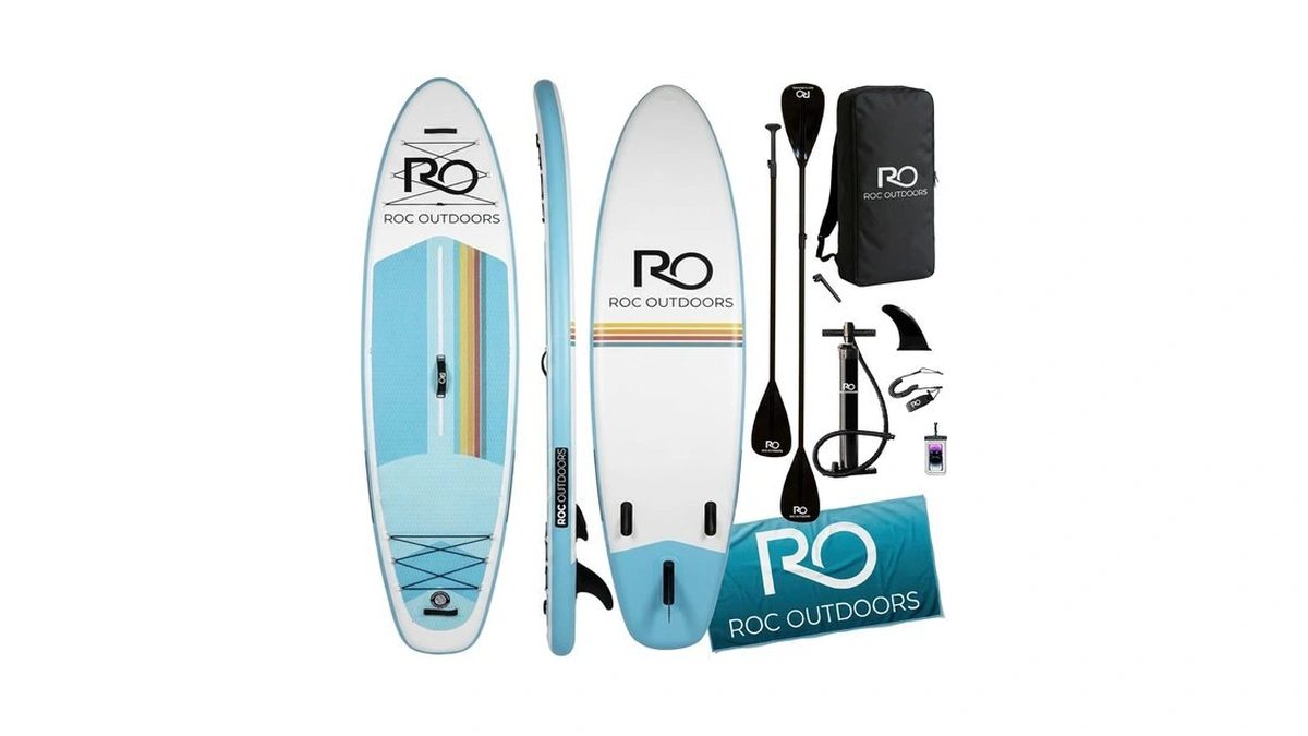 Roc Inflatable Stand Up Paddle Board 10' 6" With Premium