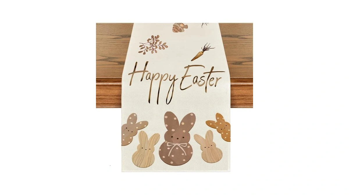 Rabusofa Easter Table Runner 13 X 72 Inch, Spring Summer