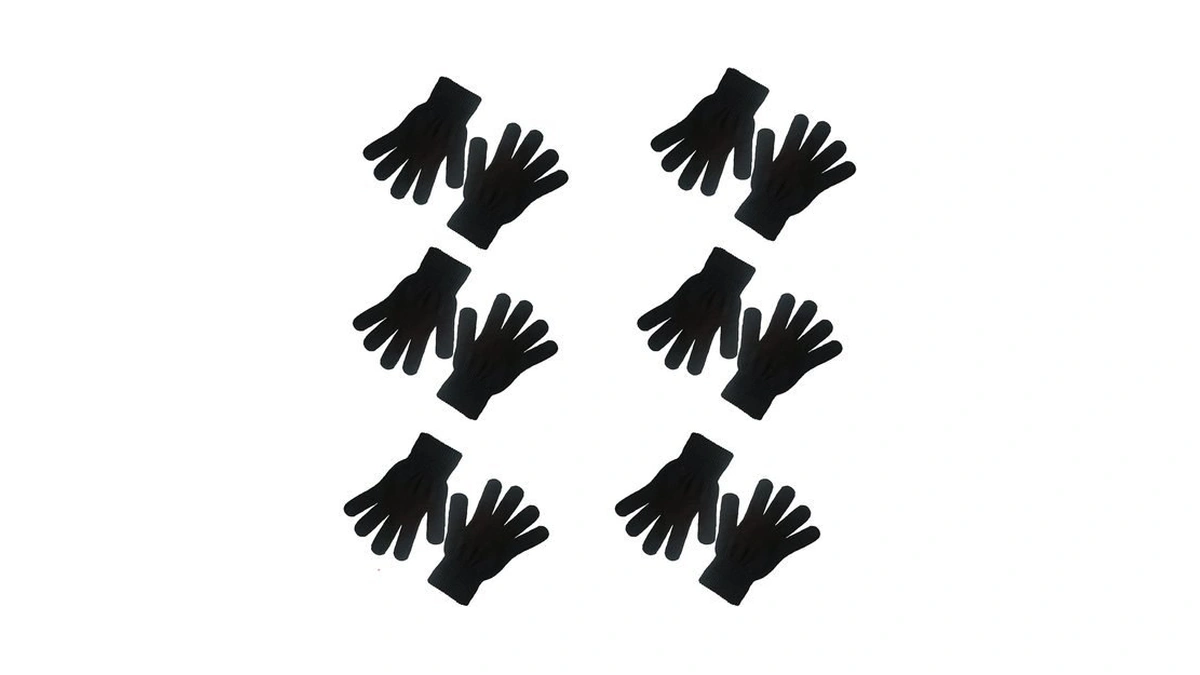 Celcoreery 6 Pairs Winter Magic Knit Gloves, One Size For